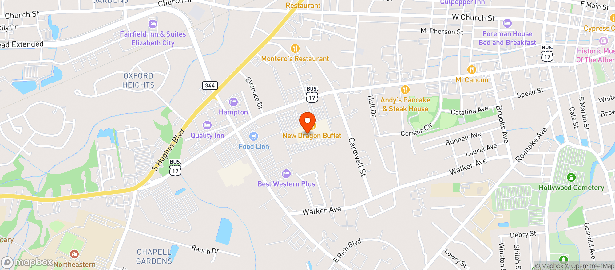 Map showing Gnc