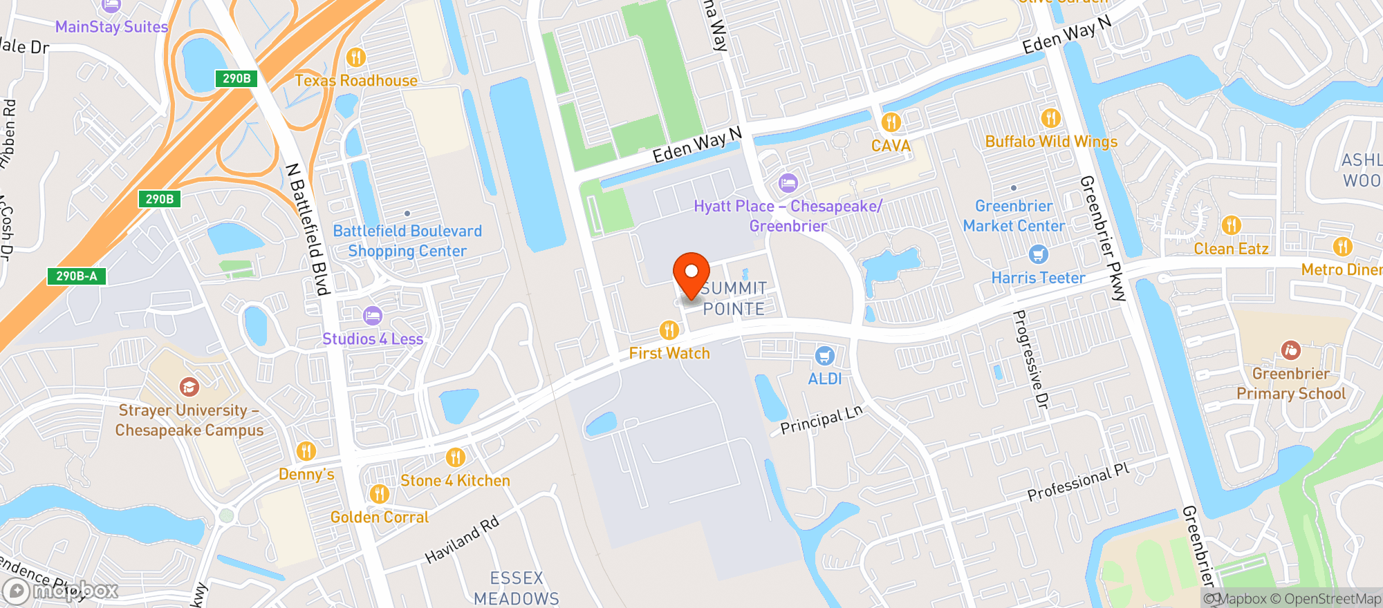 Map showing Wasserhund Brewing Co