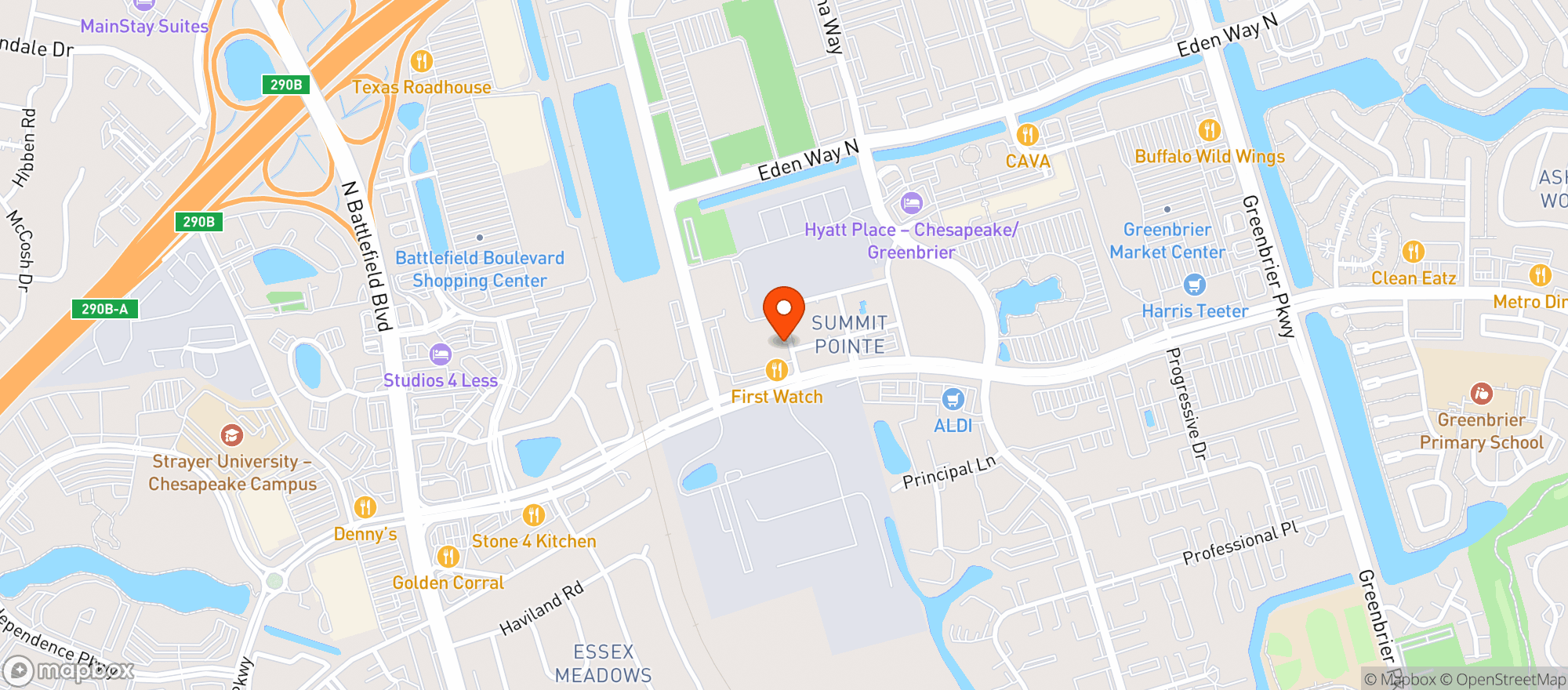 Map showing Union Taco