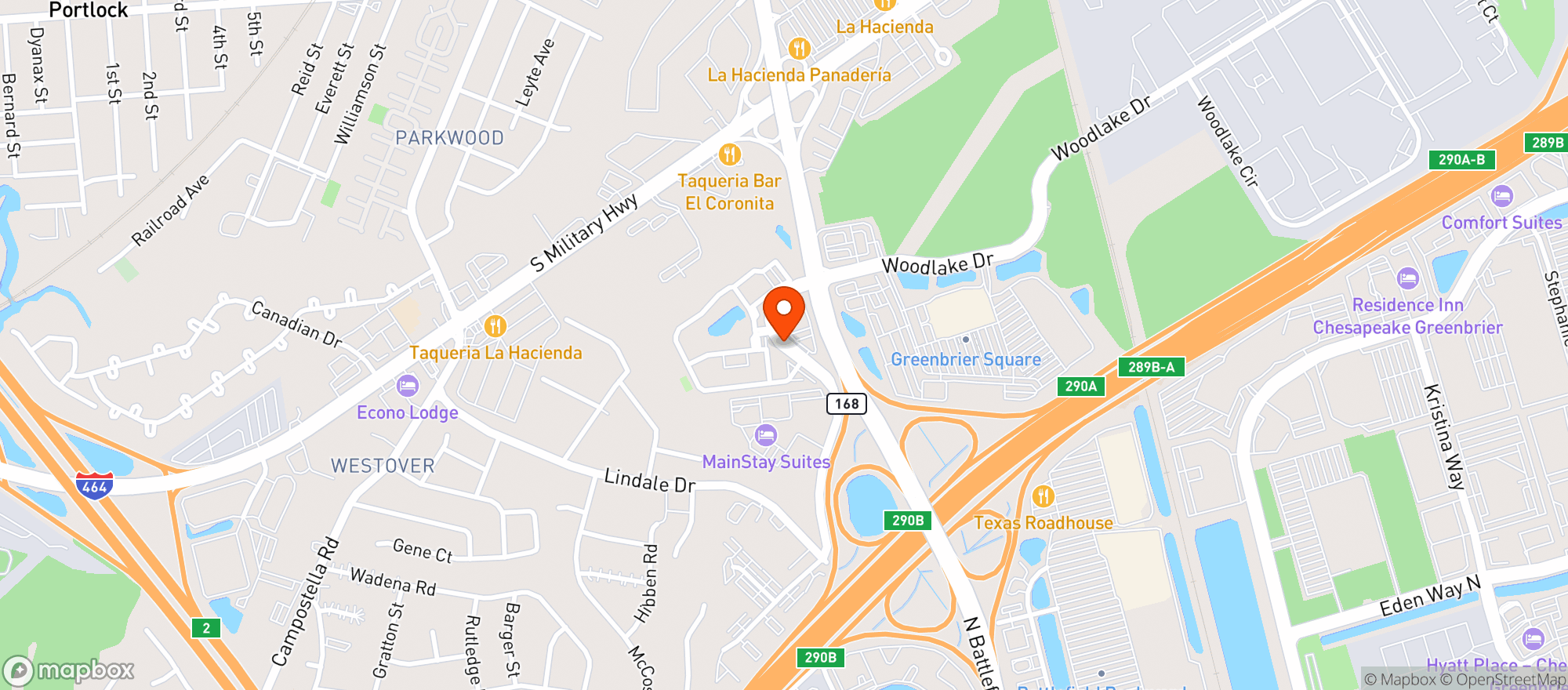 Map showing Bubbas 33