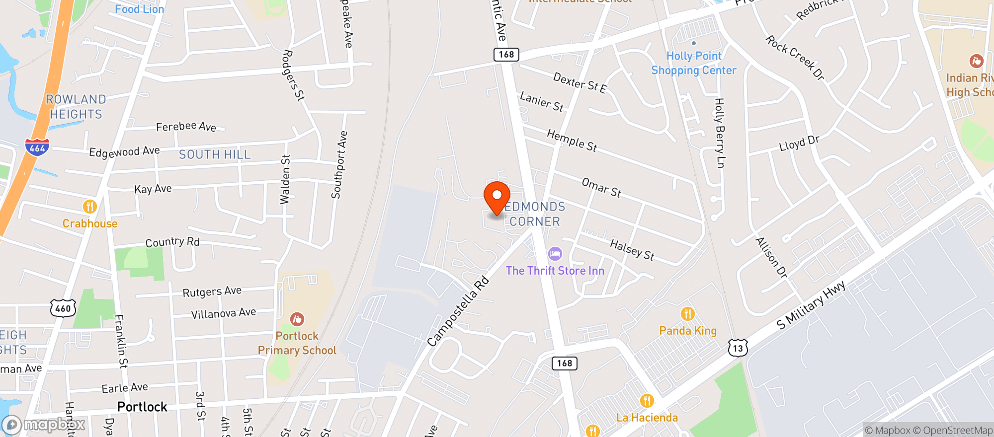Map showing Food Lion #2631