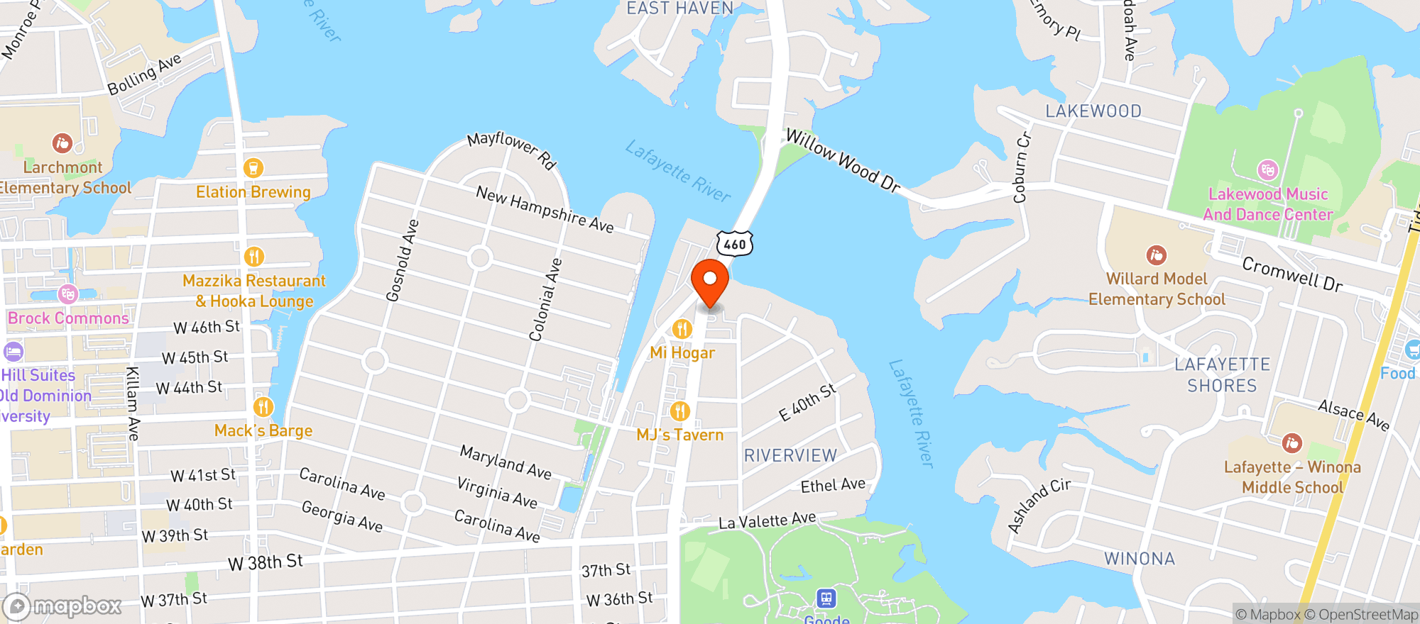 Map showing Legrand Kitchen