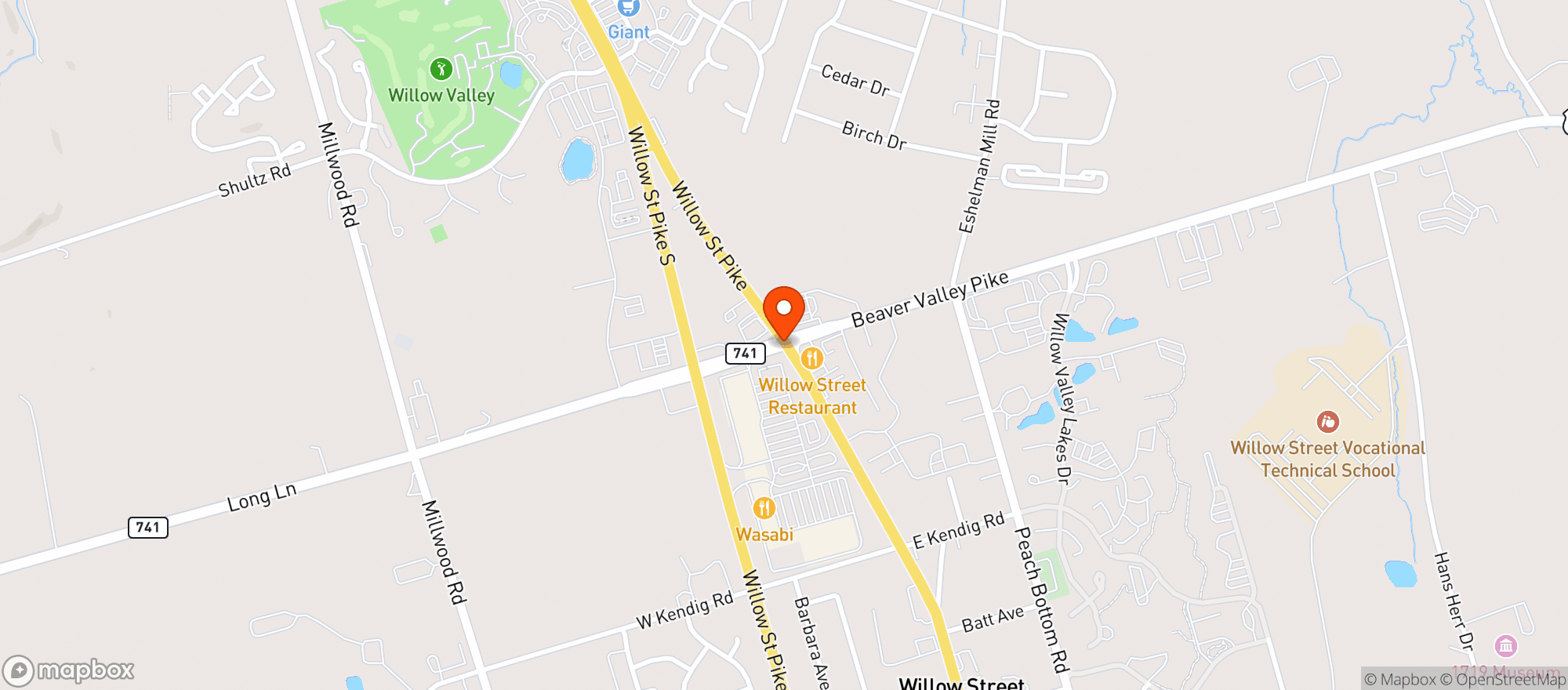 Map showing Gnc