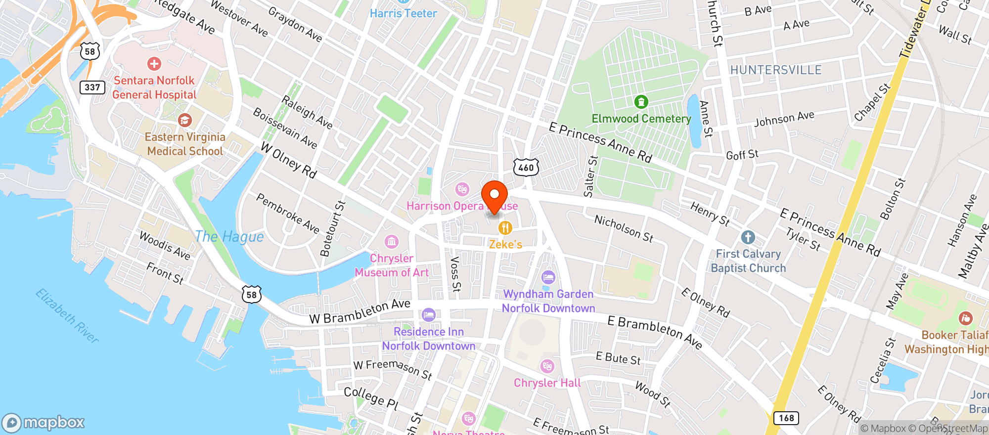 Map showing Chef By Design Catering Co