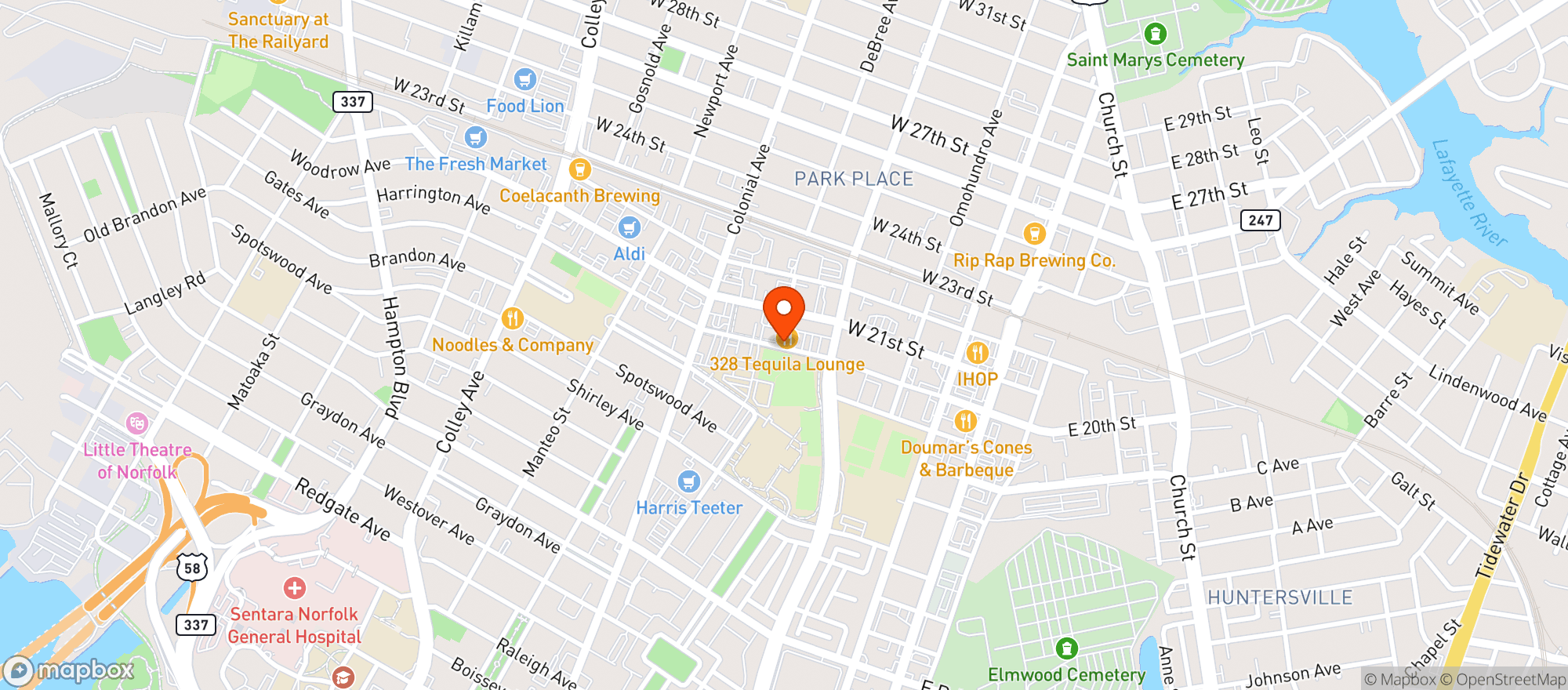 Map showing Jessys Taco Bistro