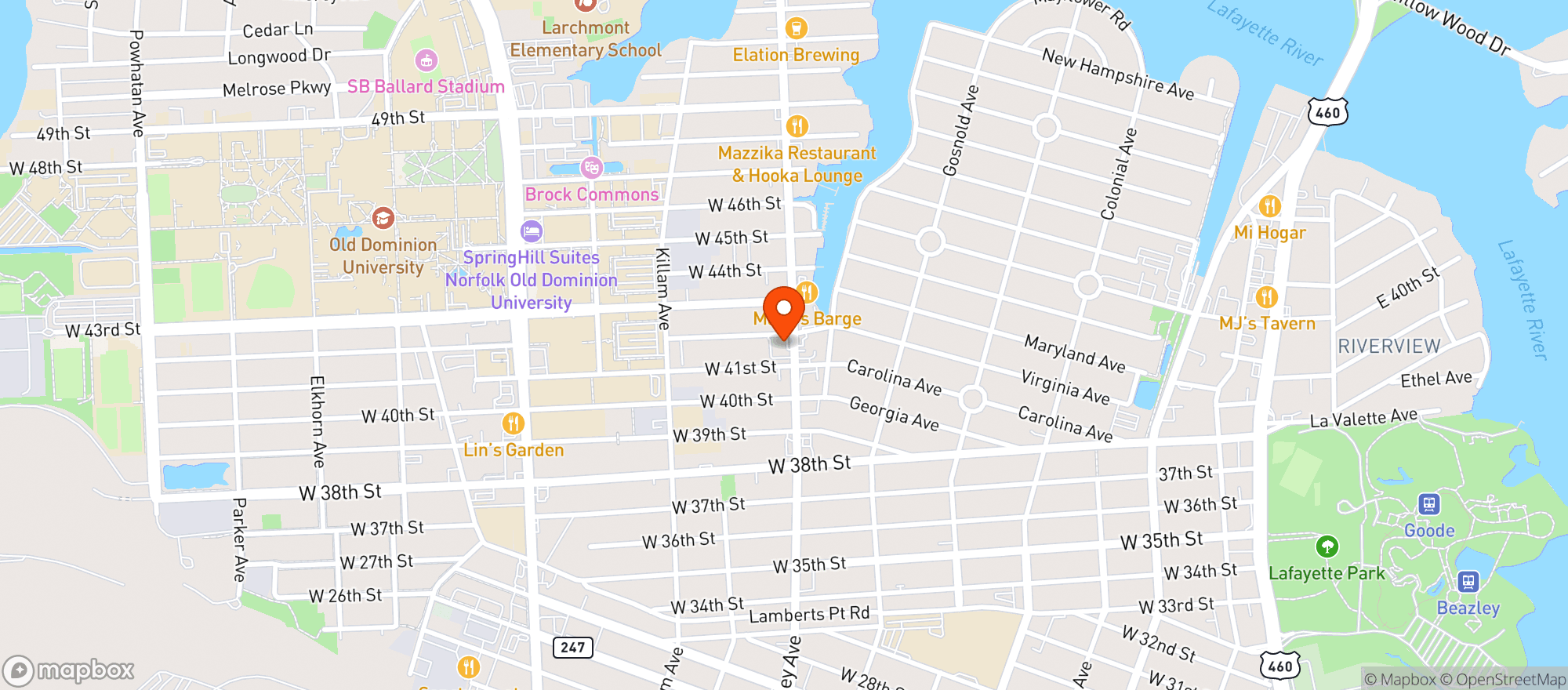 Map showing Wave