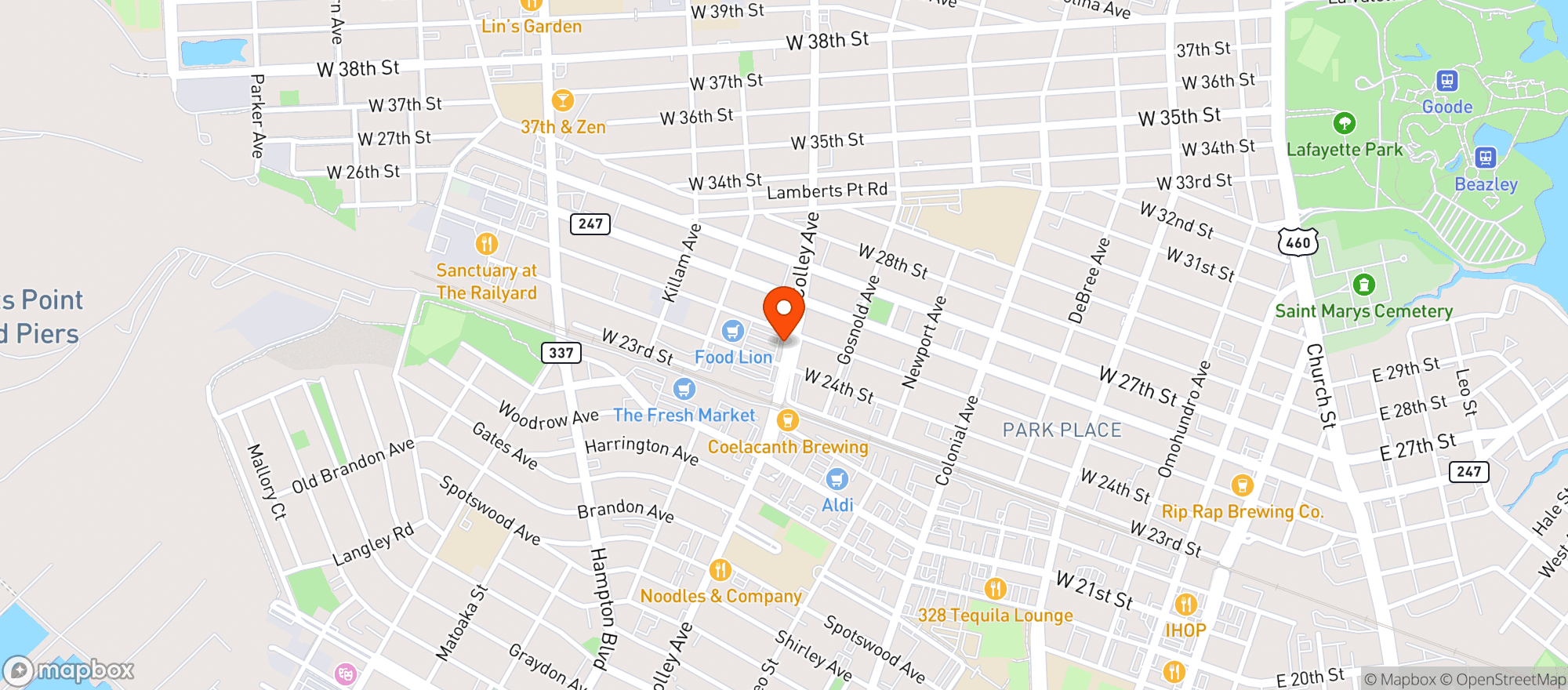 Map showing Food Lion