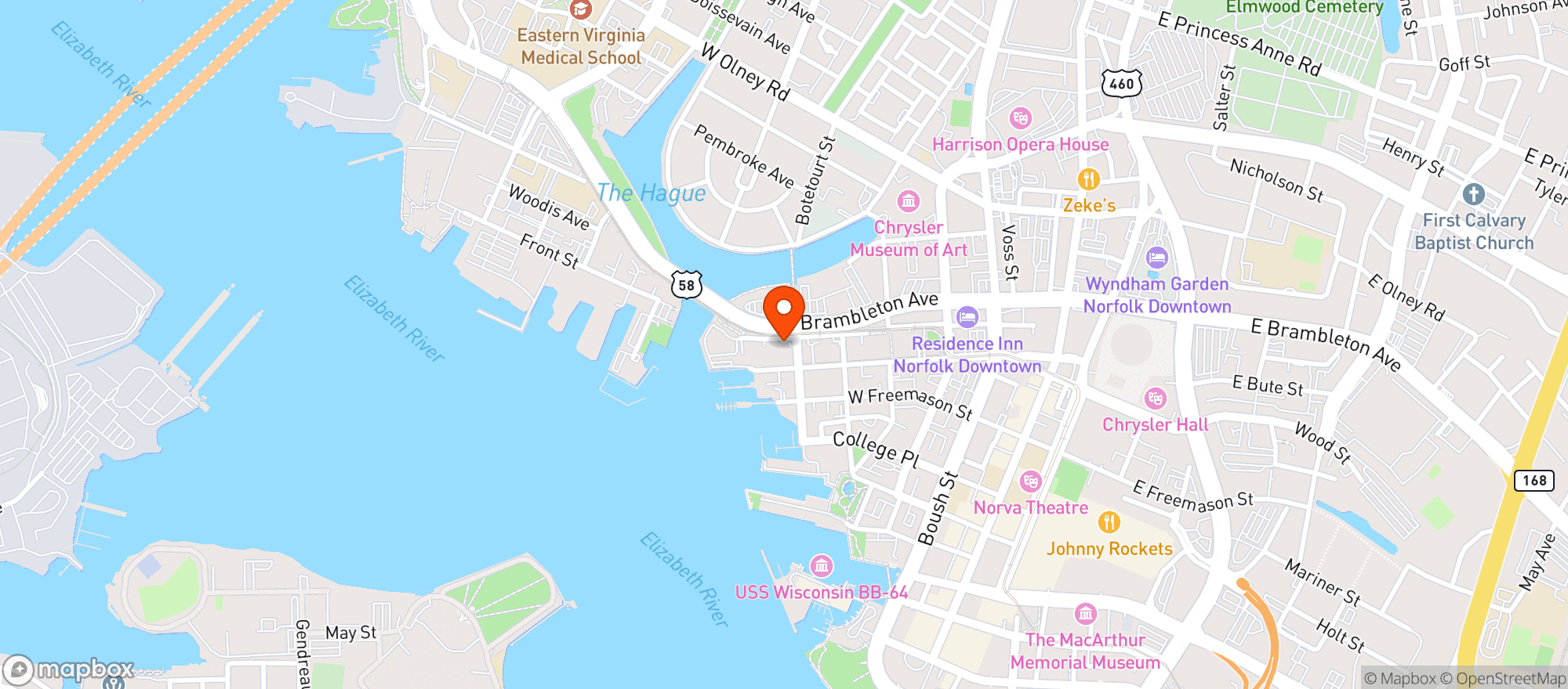 Map showing Four Eleven York