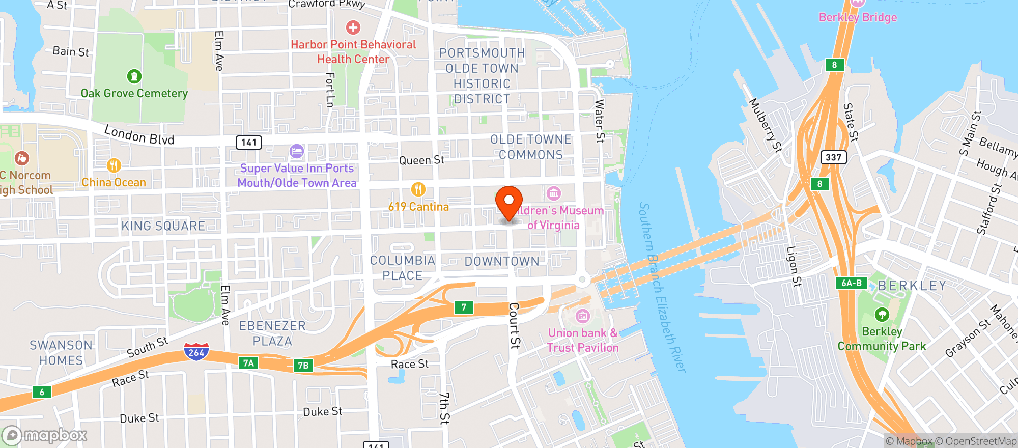 Map showing Guads