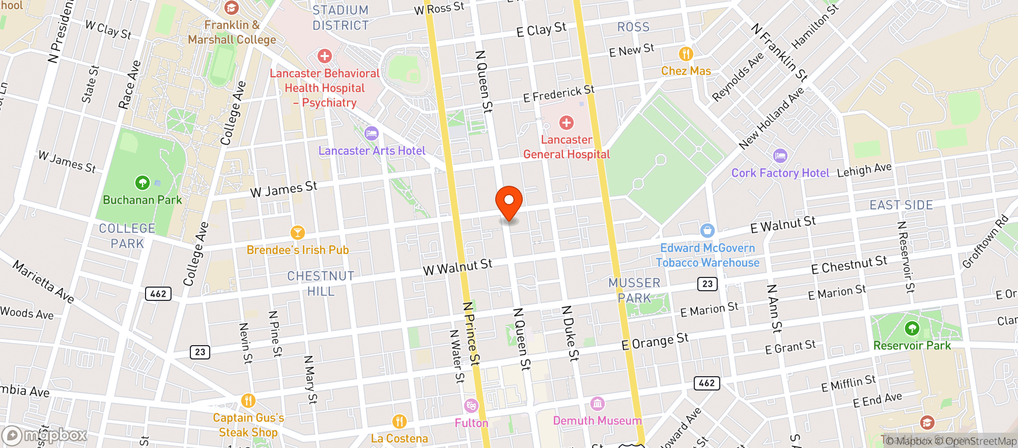 Map showing Built Supplements
