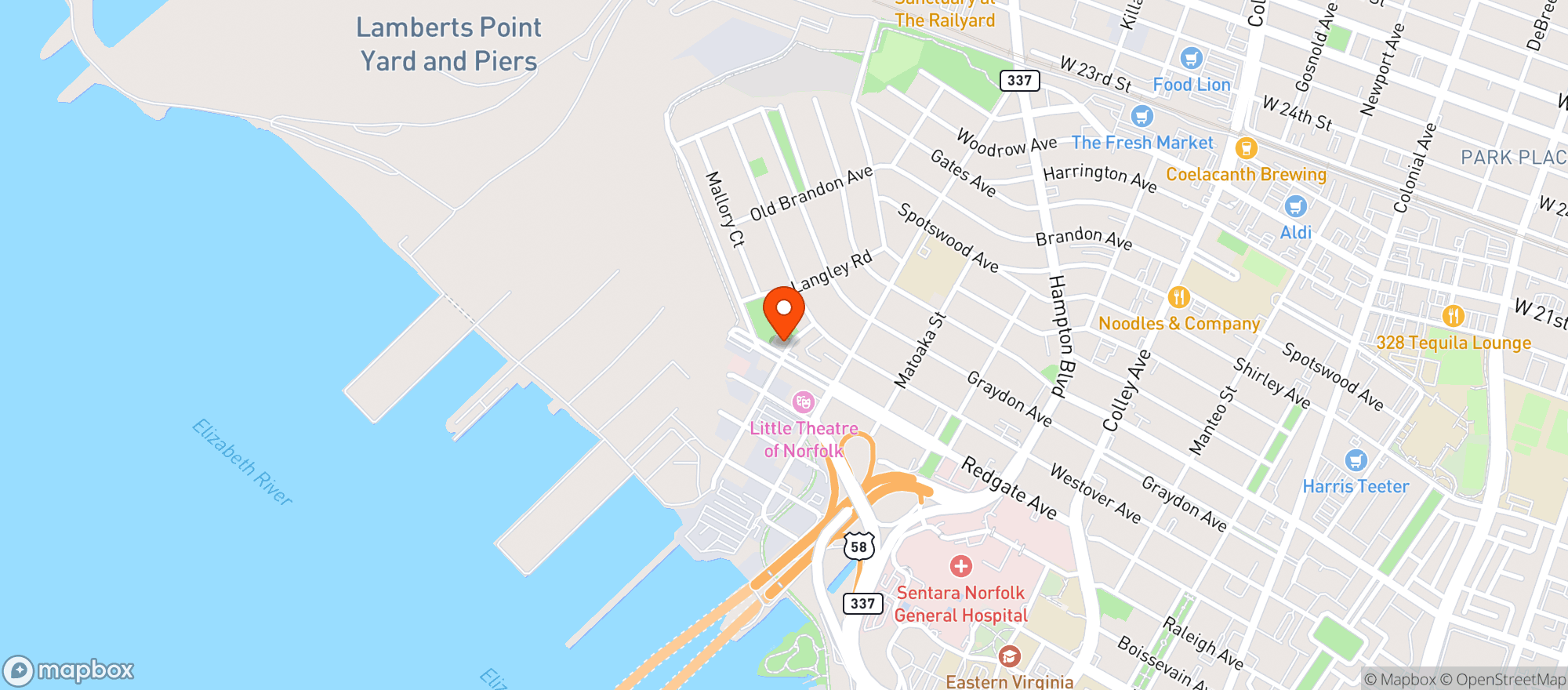 Map showing Orapax