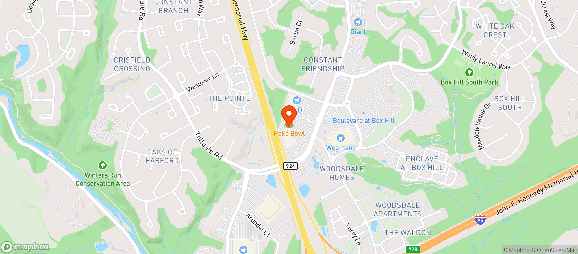 Map showing Gnc