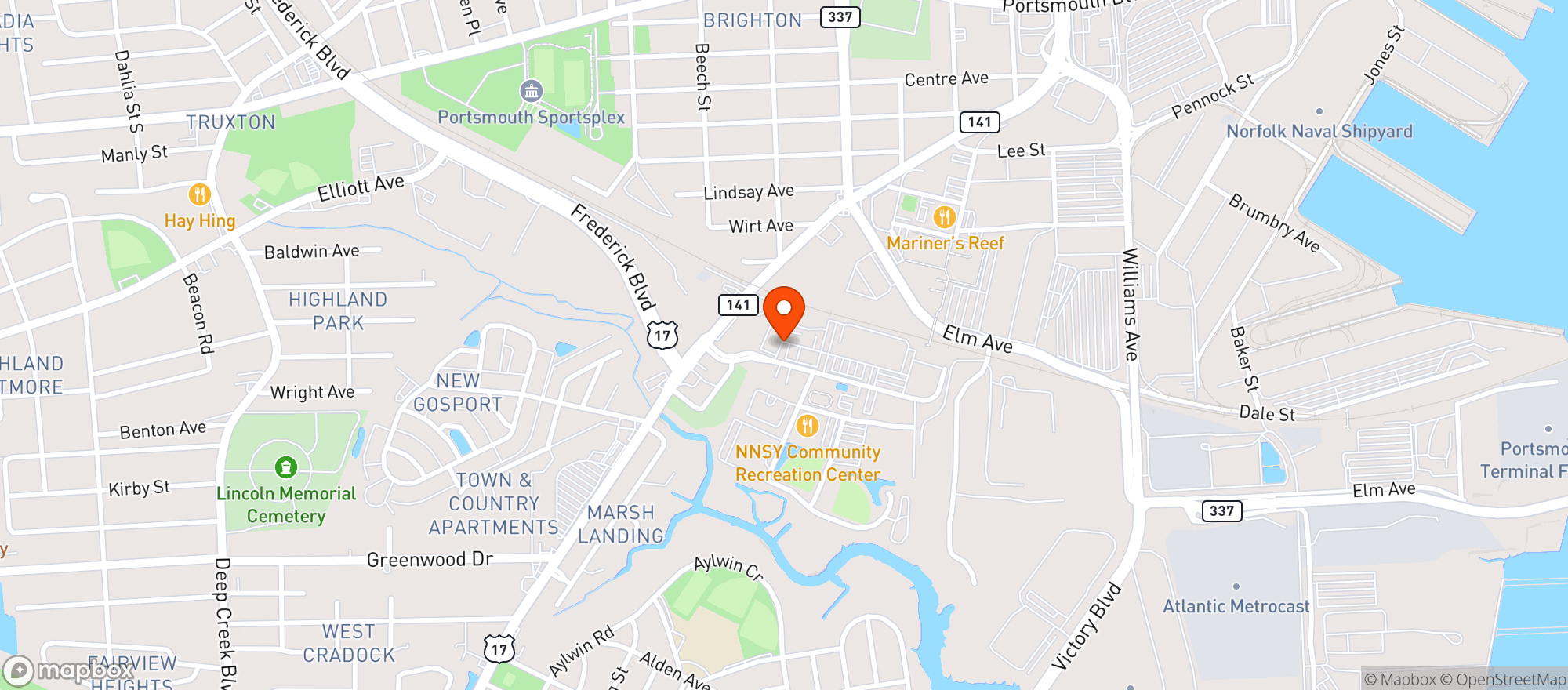 Map showing Nex Scott Center #28