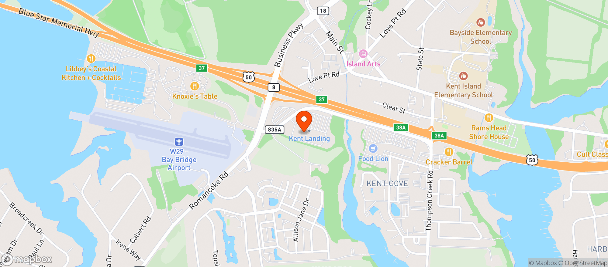Map showing Target