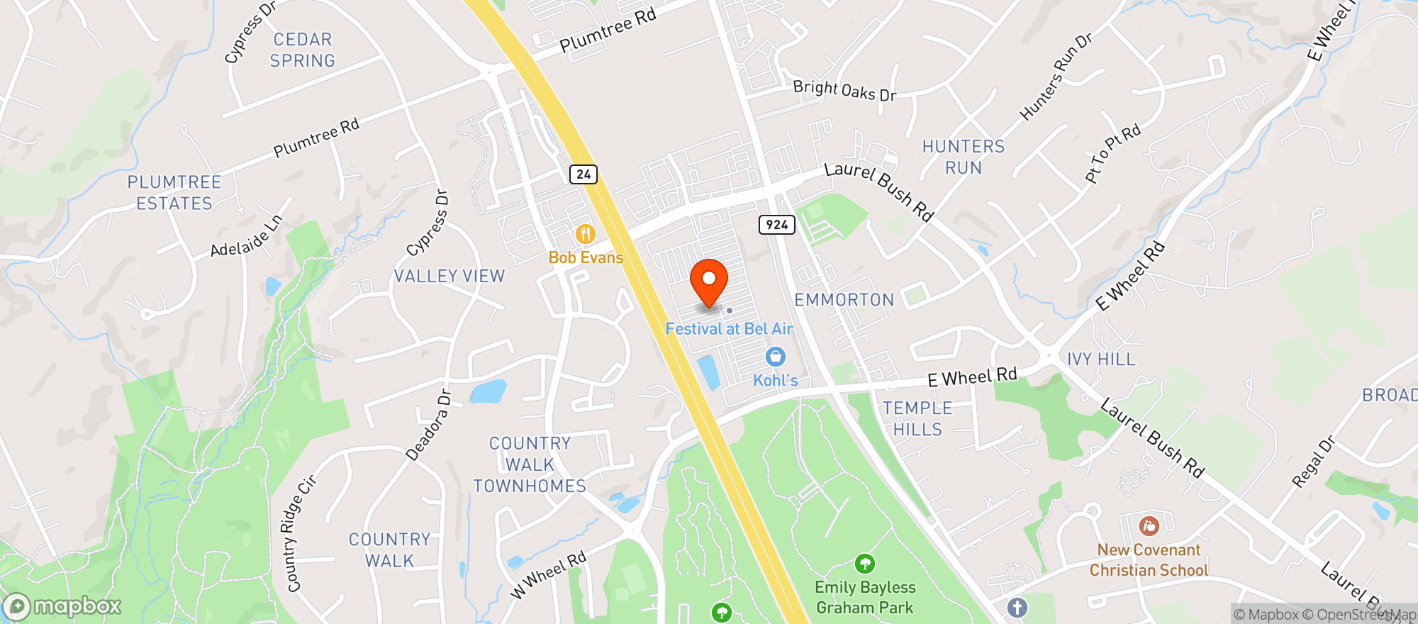 Map showing Festival Liquors