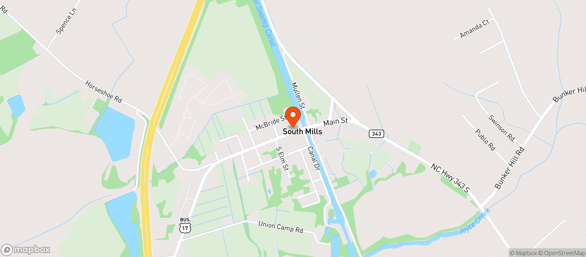 Map showing J And E Oasis