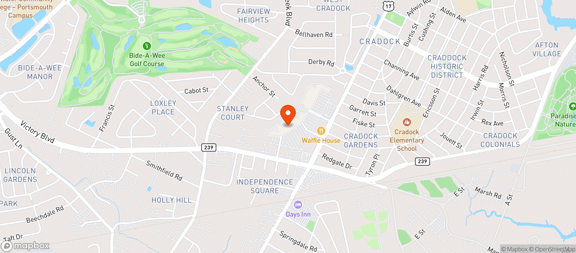 Map showing Food Lion