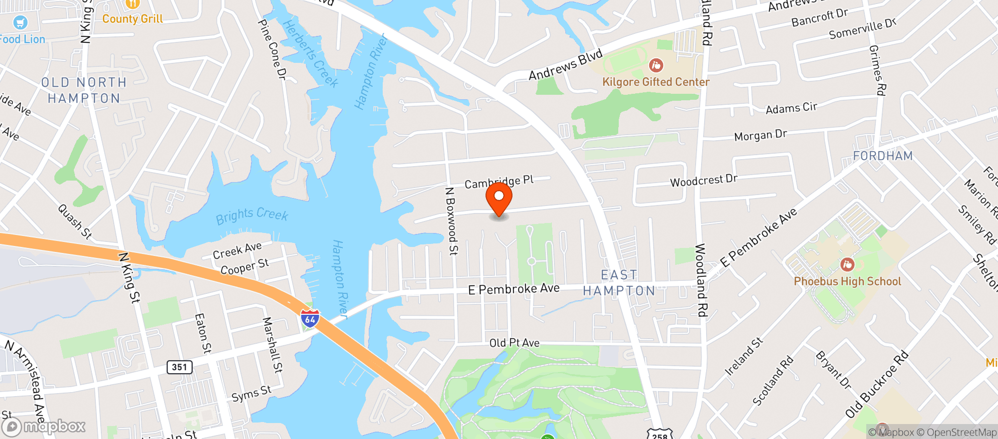 Map showing Happy Hempo LLC