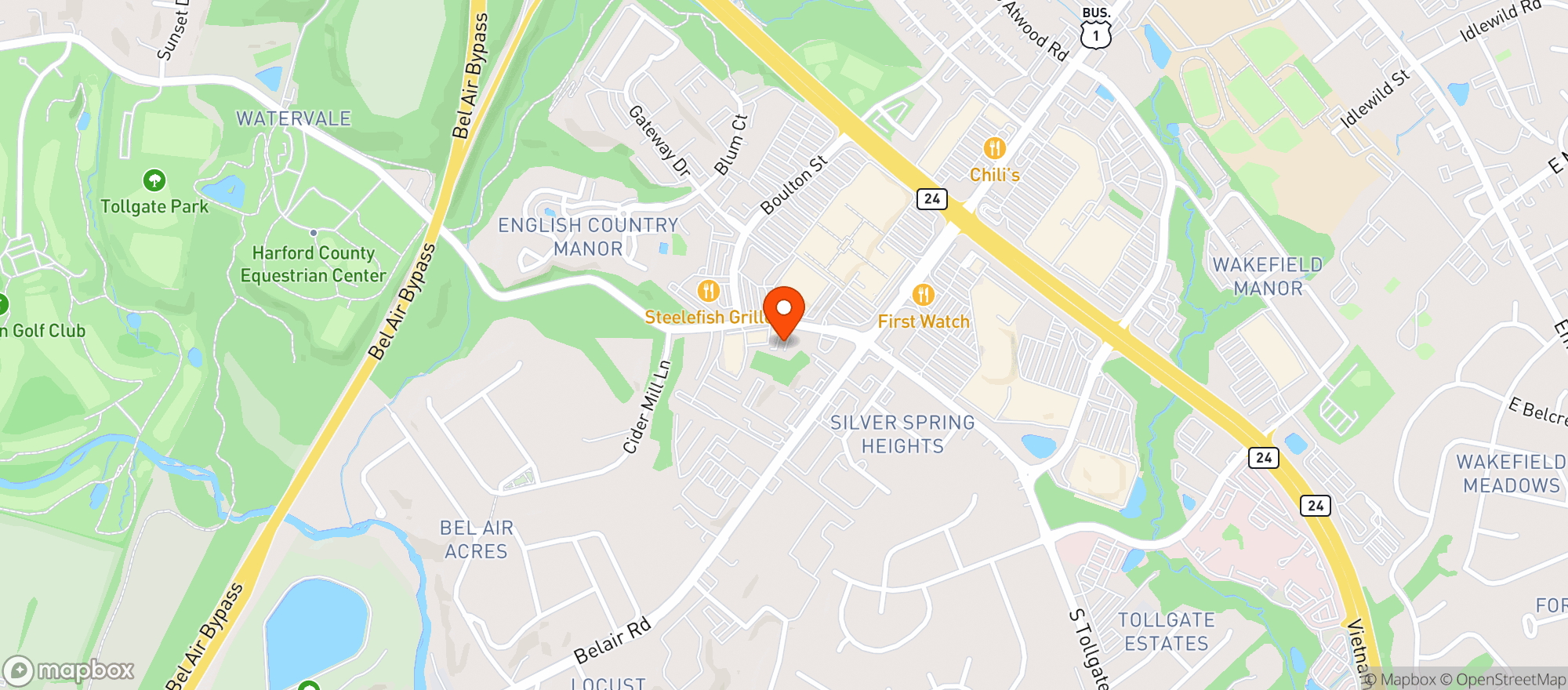Map showing R&A Inc. t/a Cheers Wine and Spirits