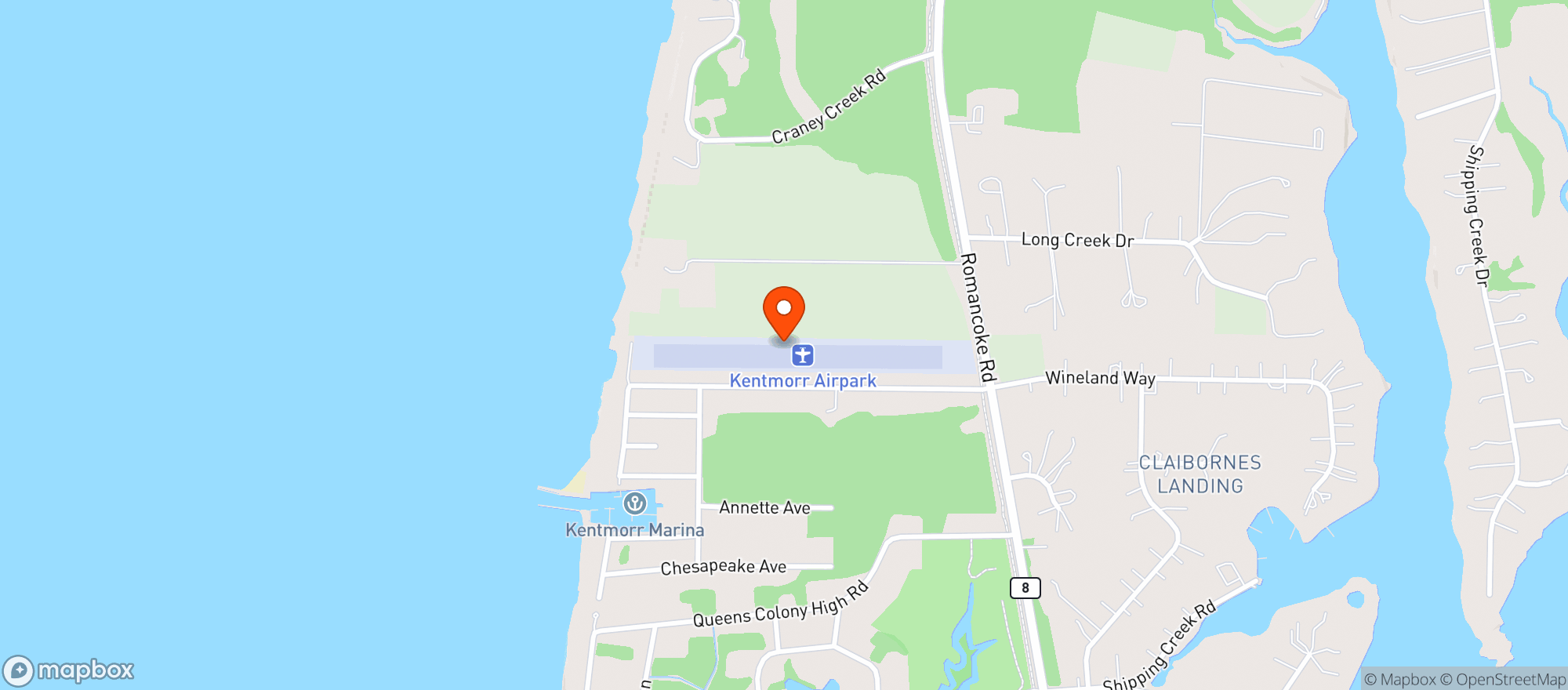 Map showing Kentmorr Airpark (3W3)