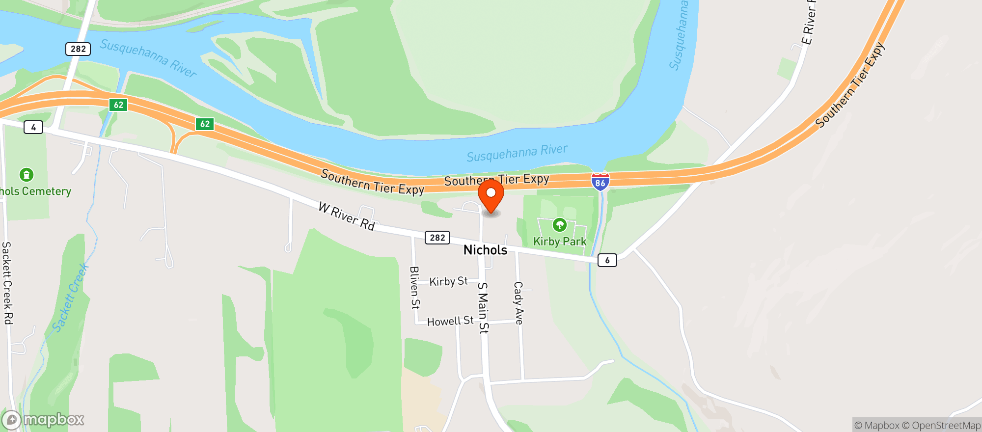 Map showing The Shed Restaurant & Bar