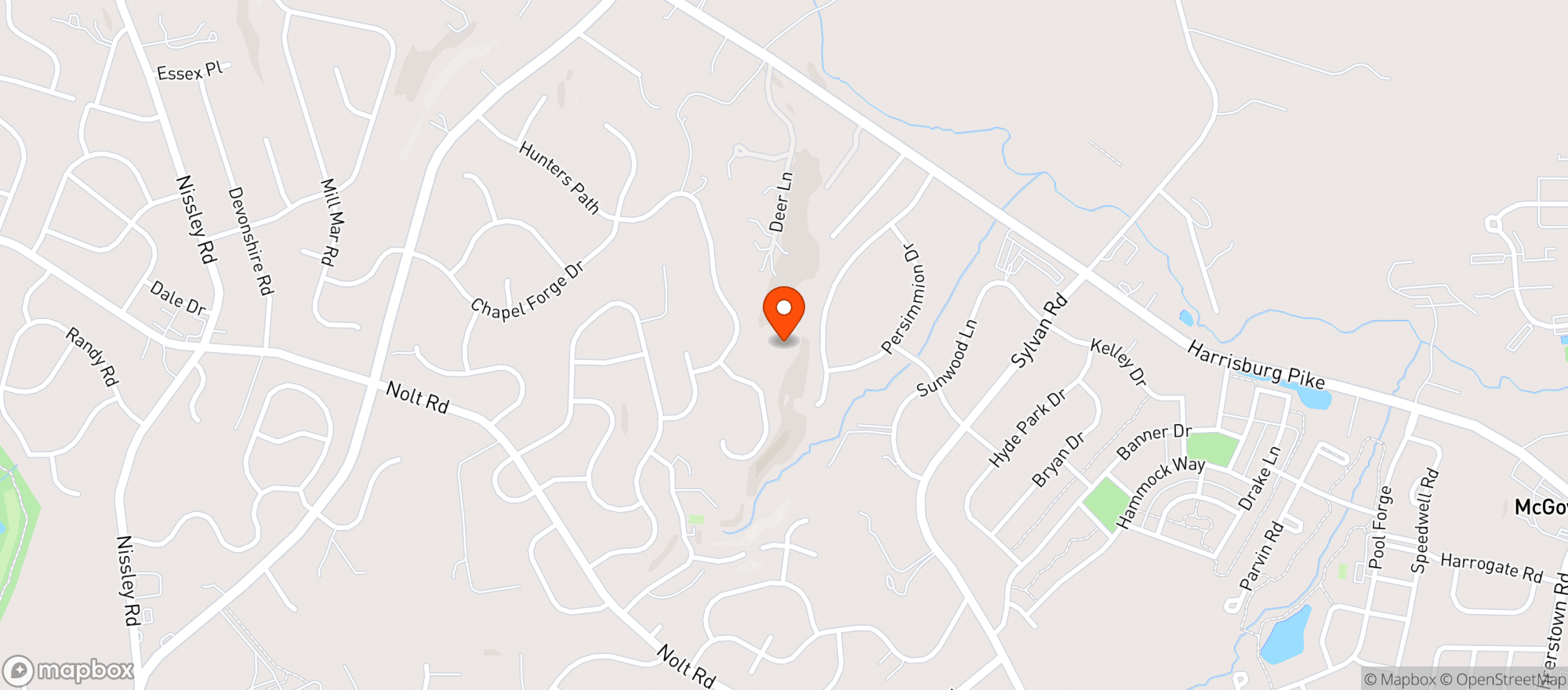 Map showing Fox & Wolfe Farm