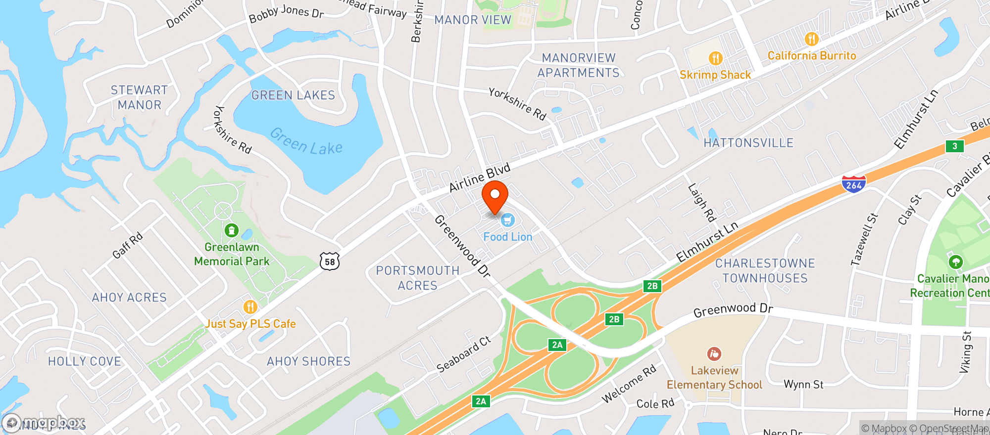 Map showing Food Lion