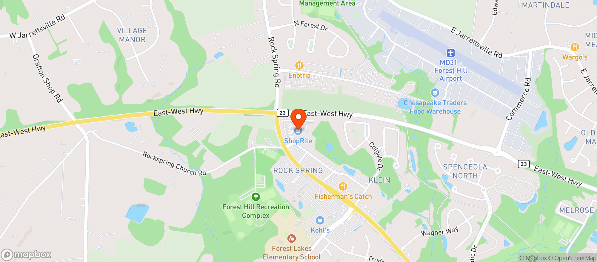 Map showing Shoprite