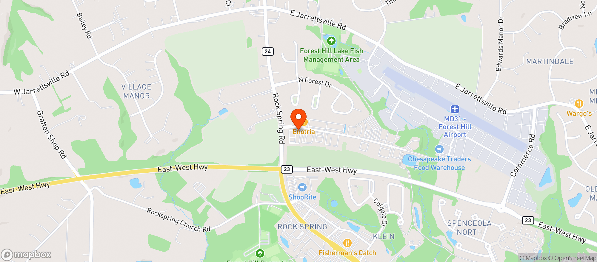 Map showing Forest Hill Wine