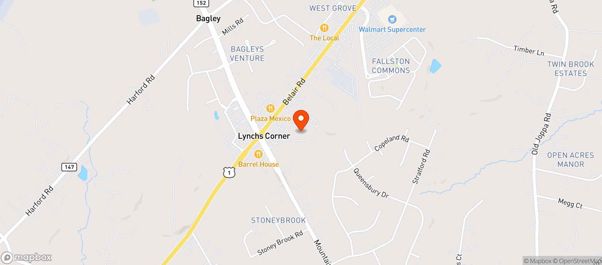 Map showing Smitty's Fine Wine and Spirits
