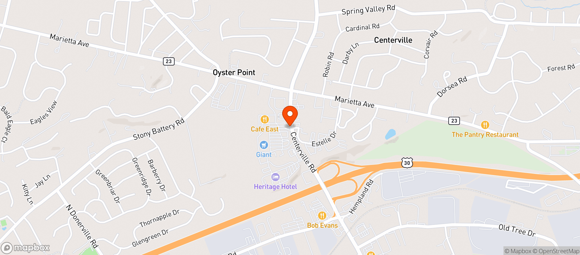 Map showing Gnc