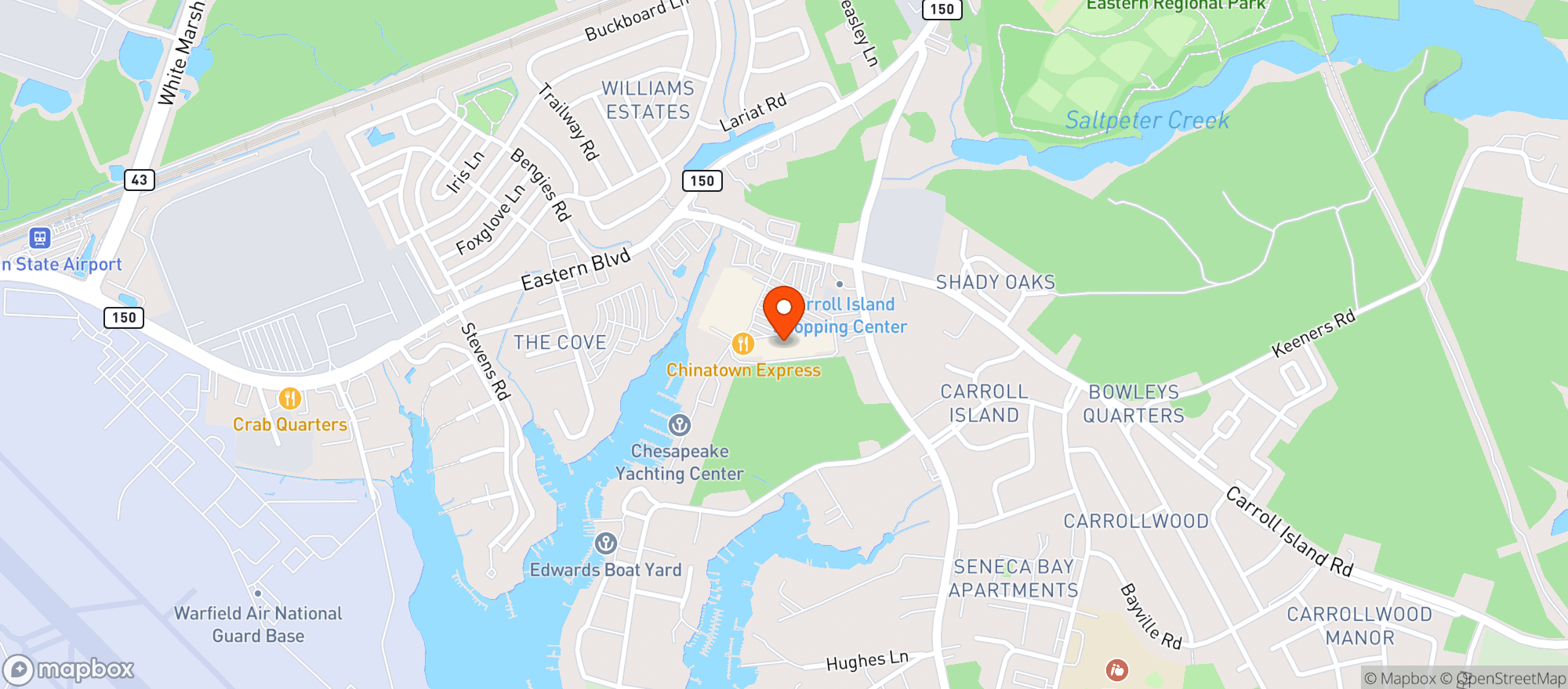 Map showing Island Spirits