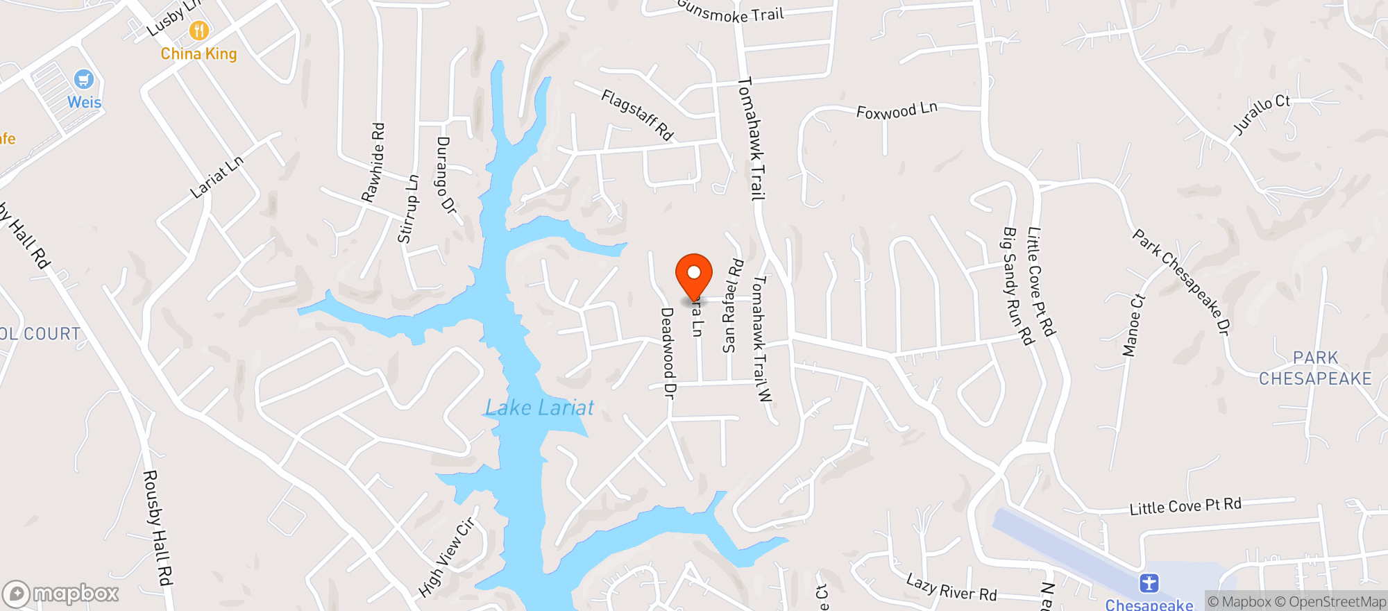Map showing Norris Prolink Supply
