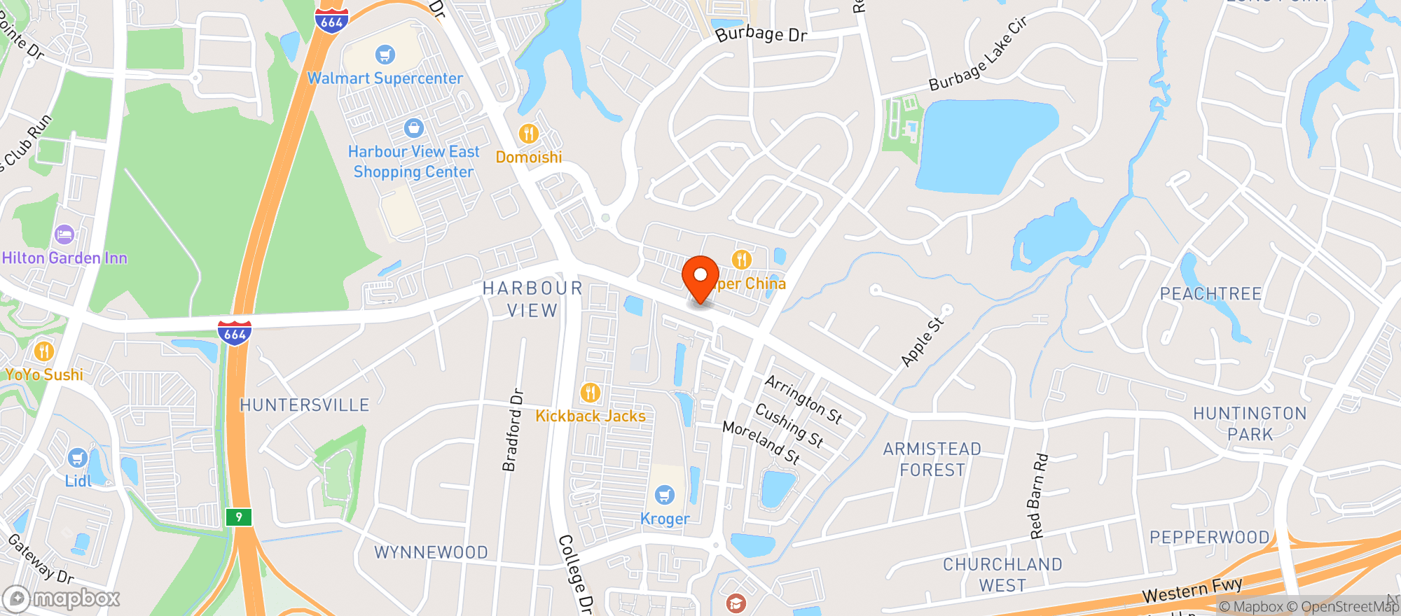Map showing Food Lion