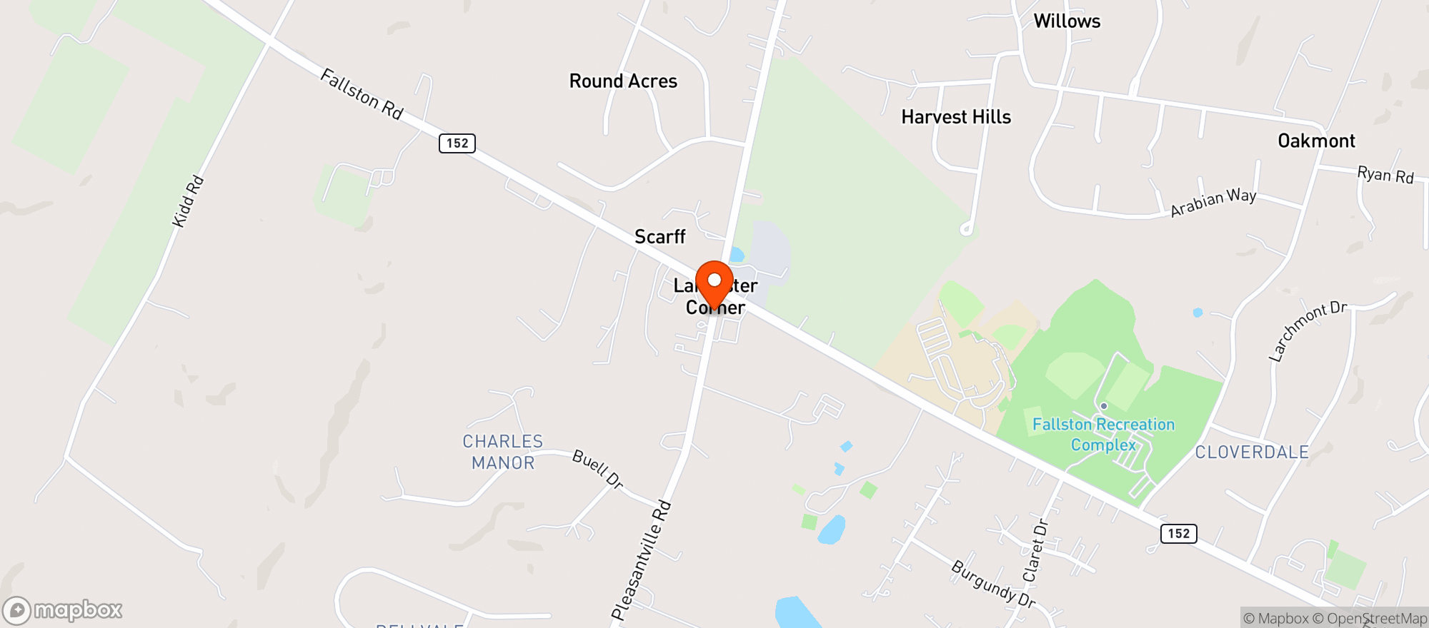 Map showing Black Forest Tap House