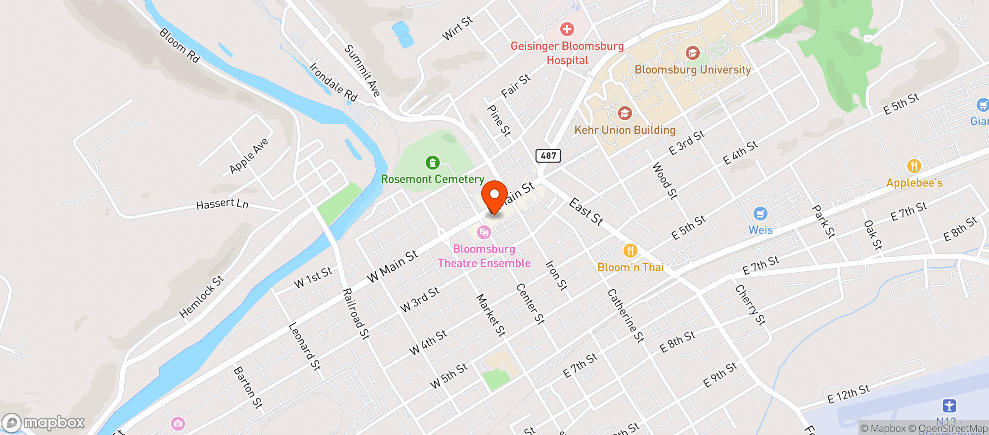 Map showing Brewskis