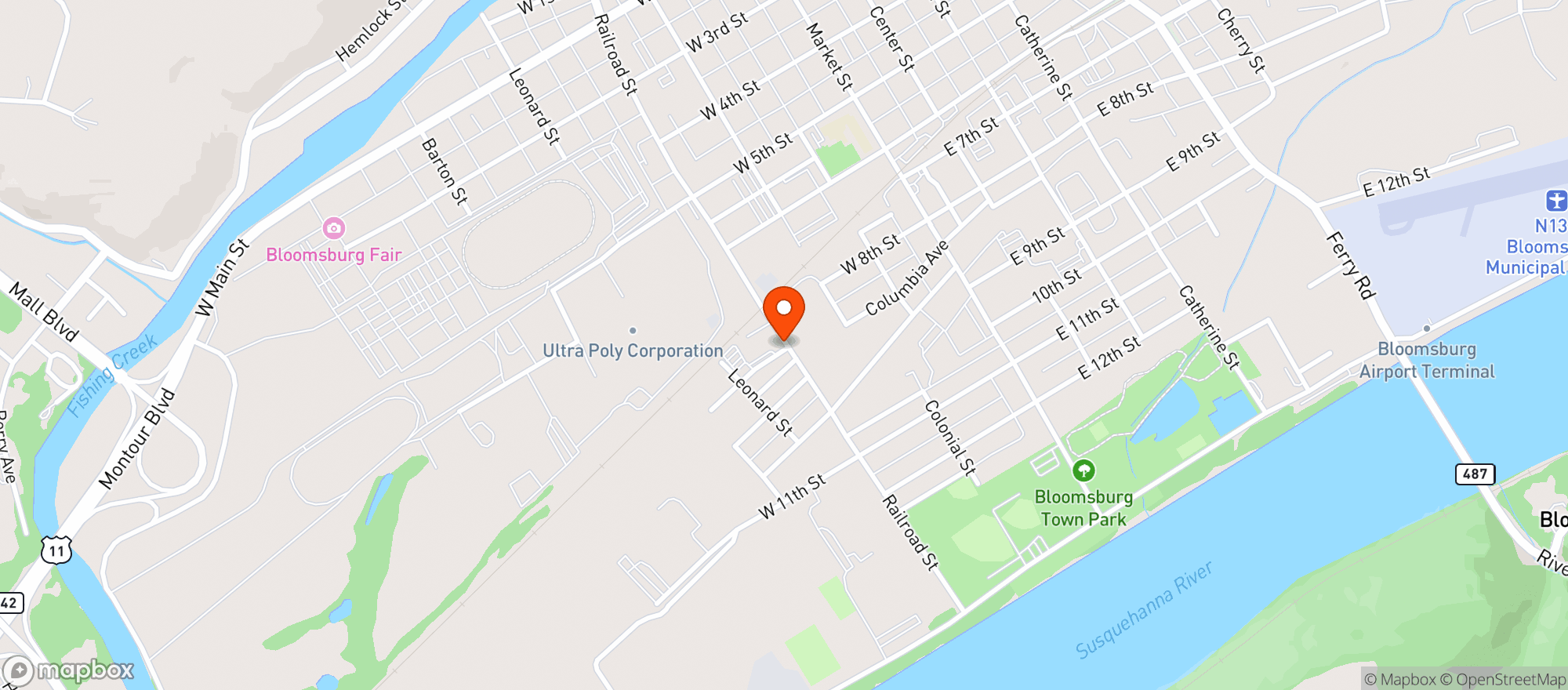 Map showing The Wagon Shed