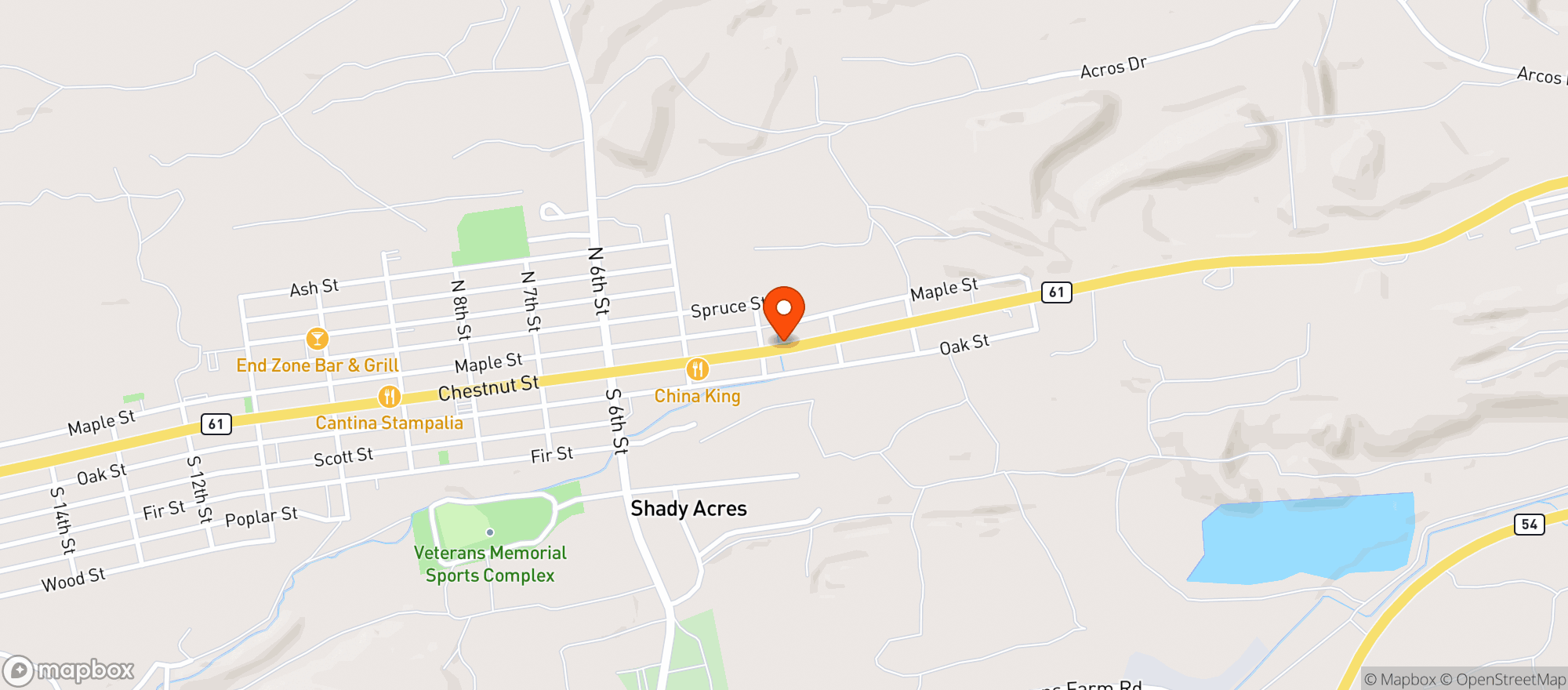 Map showing Kulpmont Beverage