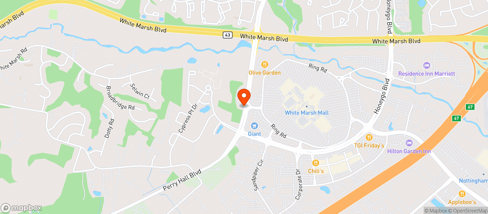 Map showing Gnc