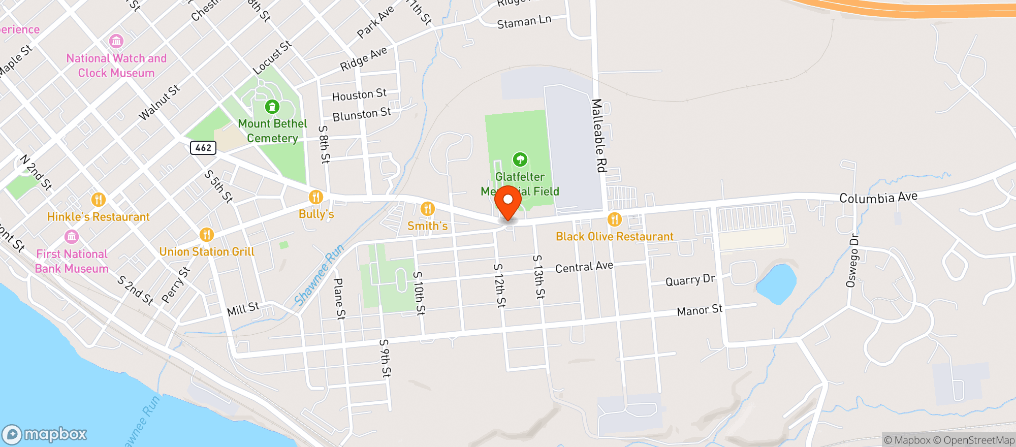 Map showing Littles Beverage