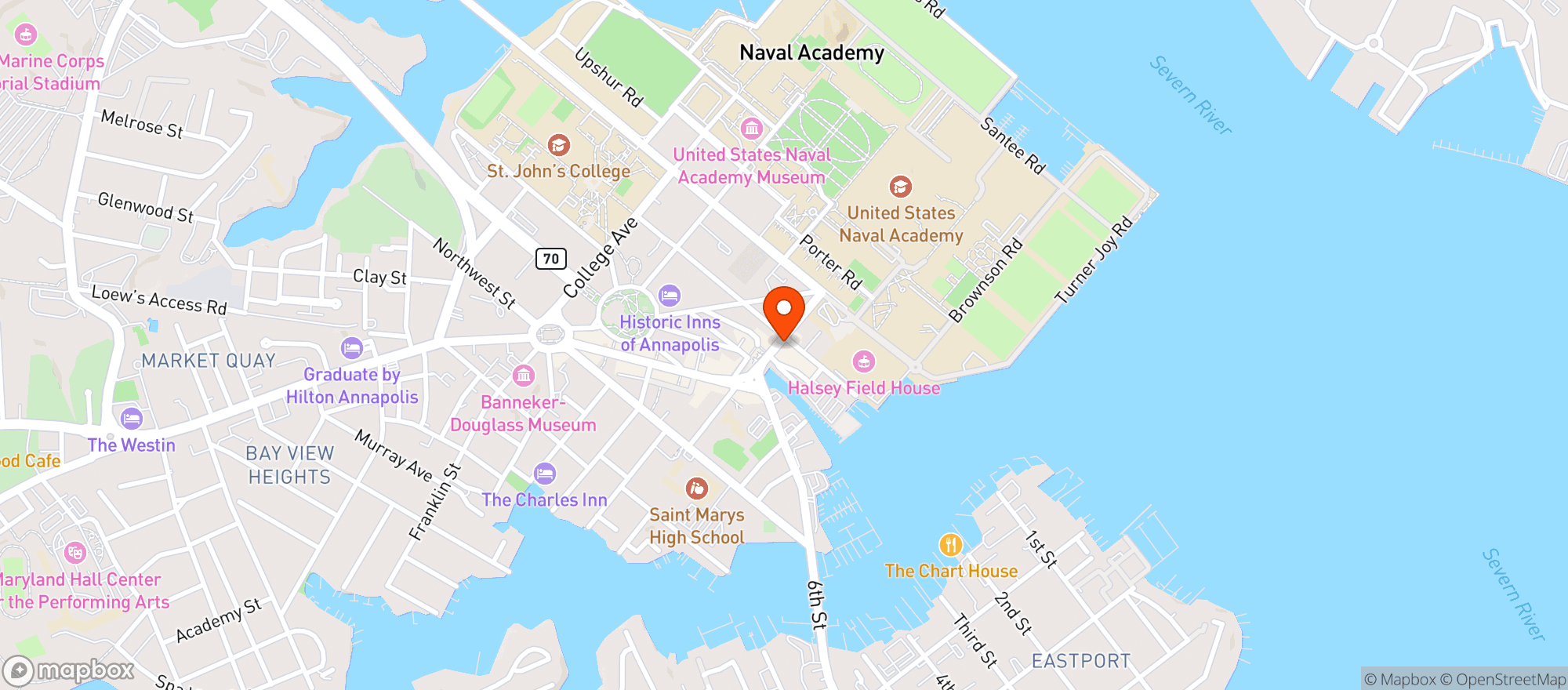 Map showing The Goat