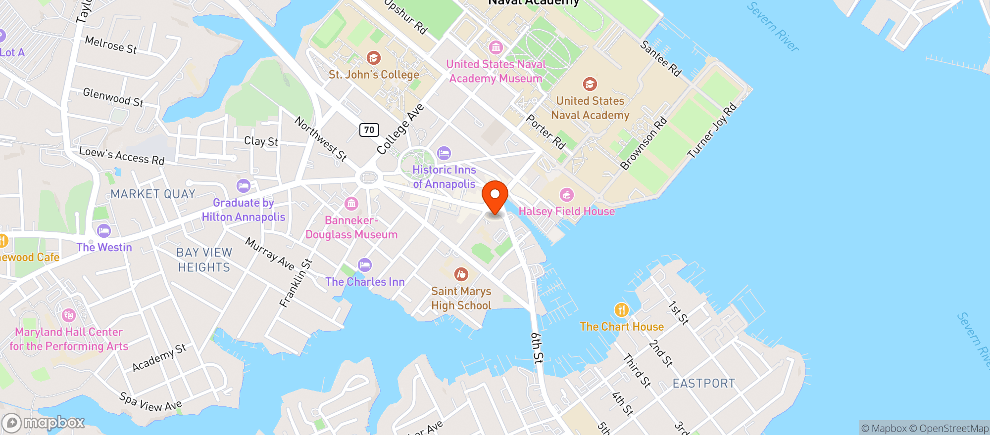 Map showing Mills Wine & Spirits