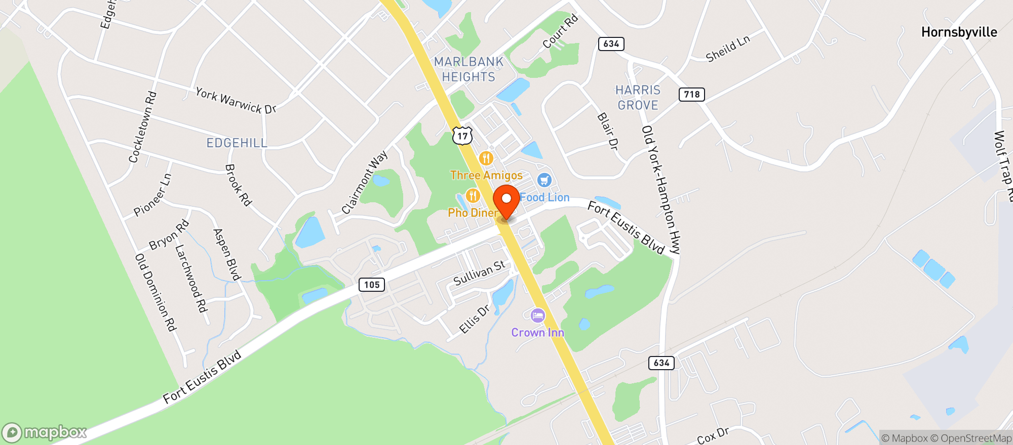 Map showing Food Lion