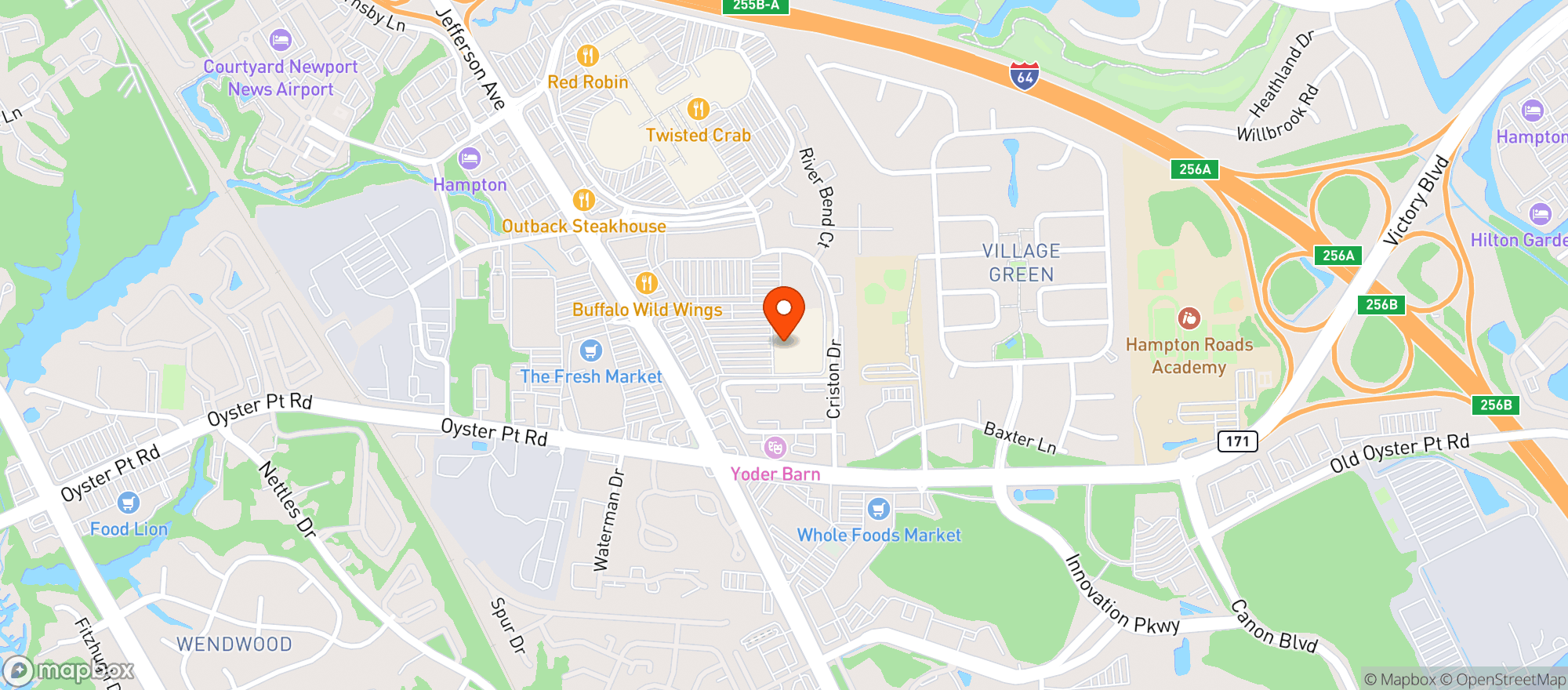 Map showing Target