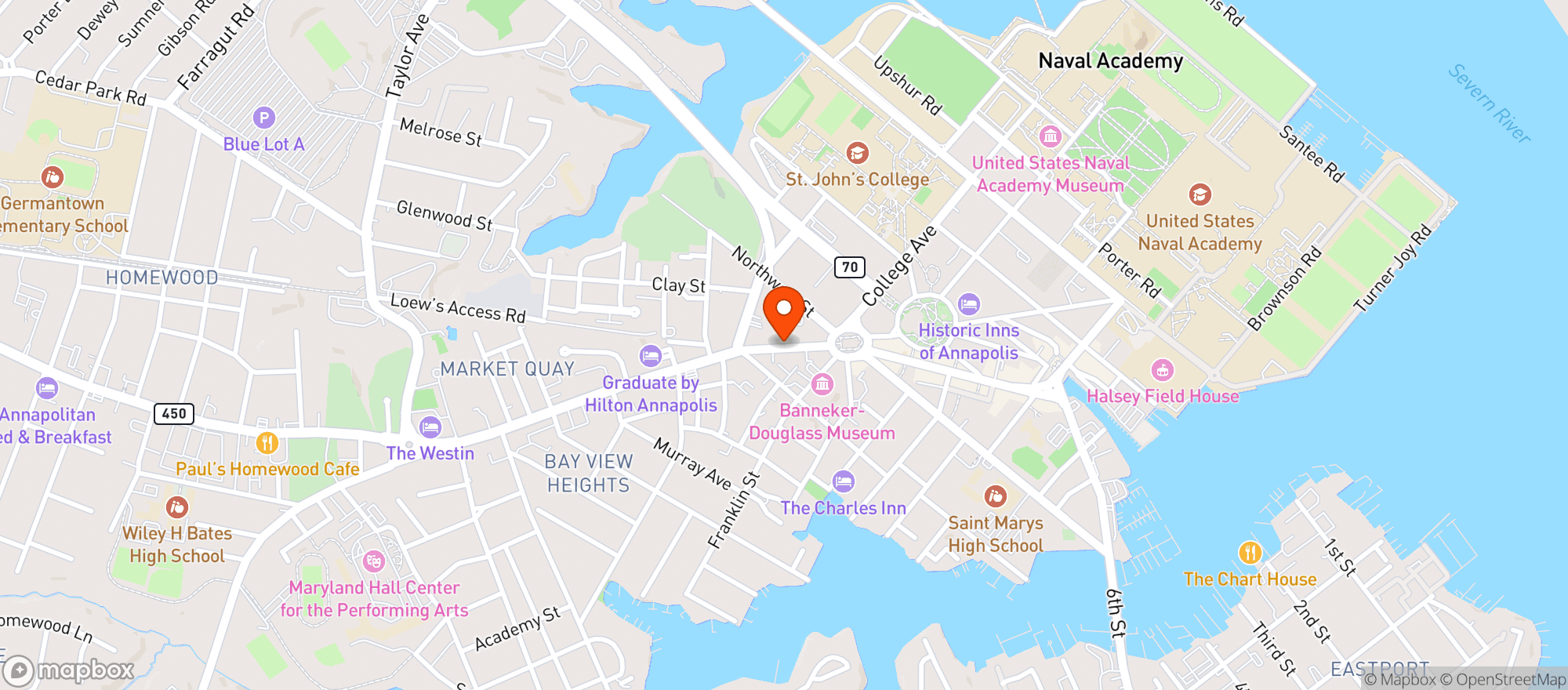 Map showing Gritz Liquors