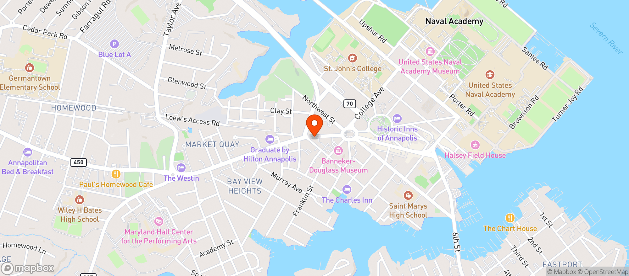 Map showing 49 West Coffee House & Winebar
