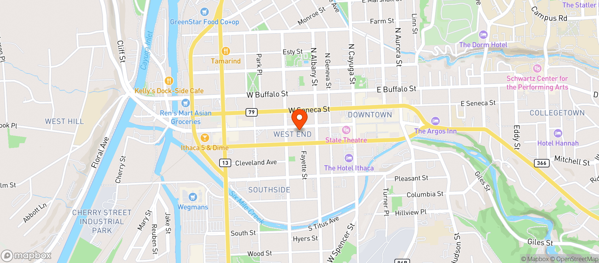 Map showing Personal Best Brewing
