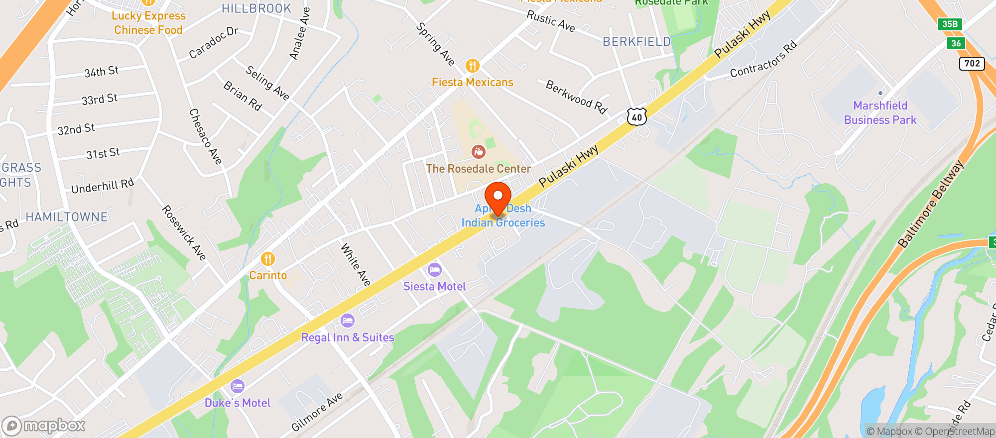 Map showing KING LIQUORS