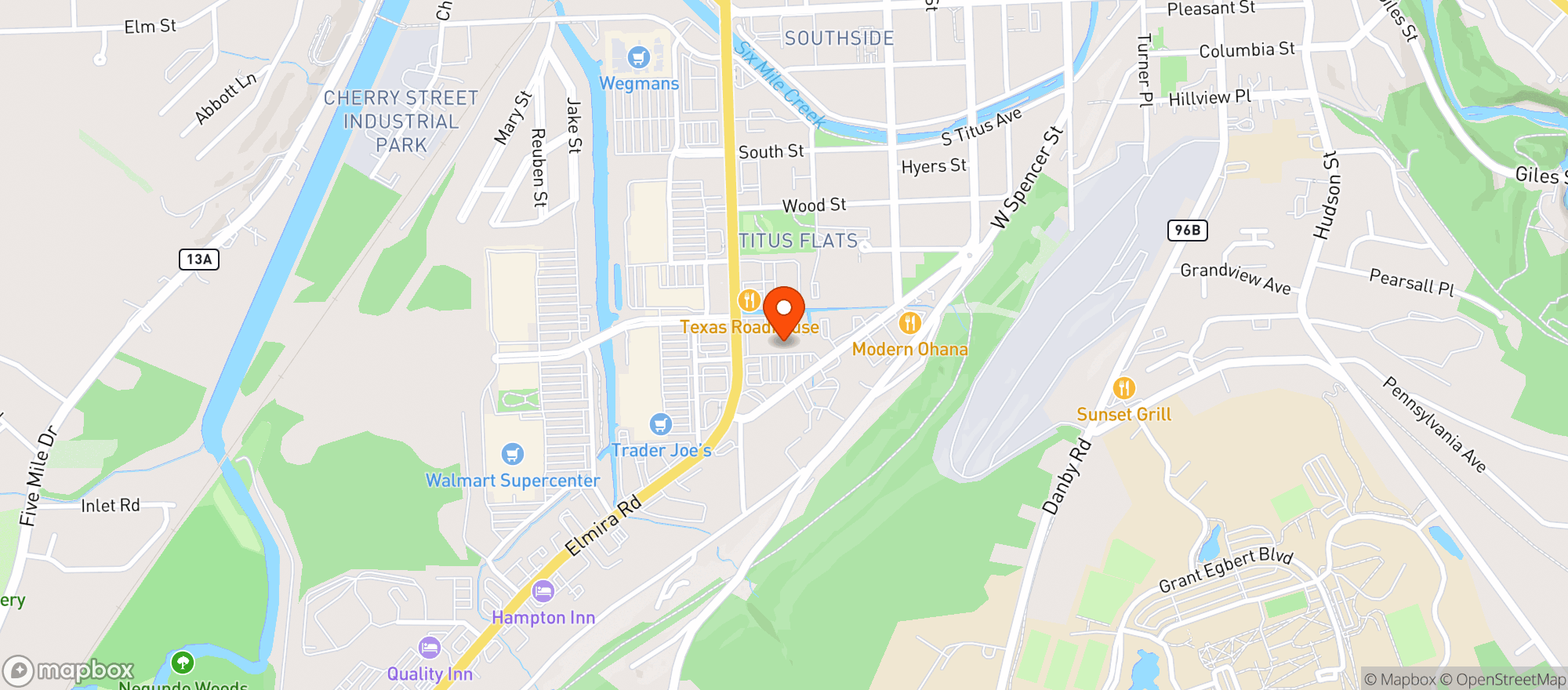 Map showing Northside Wine & Spirits