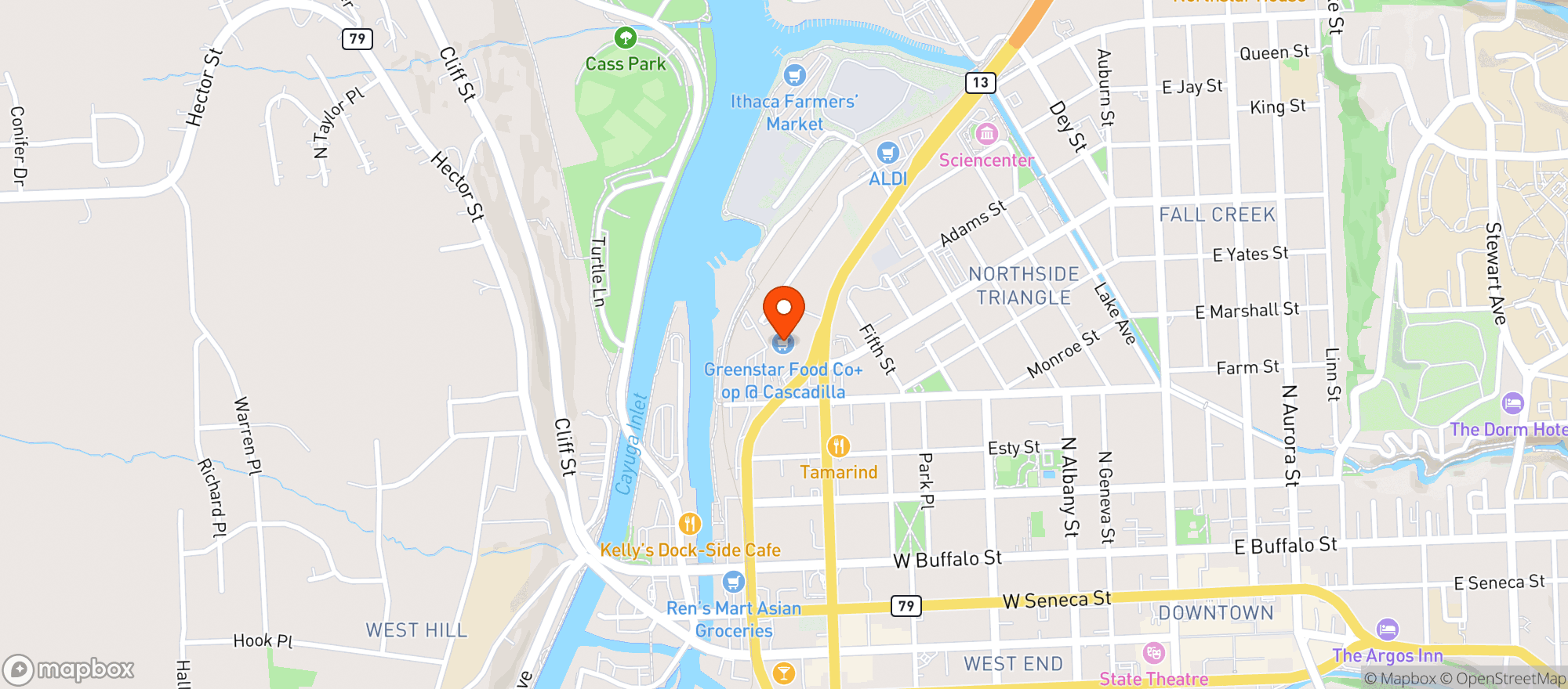 Map showing GREENSTAR COOPERATIVE MARKET